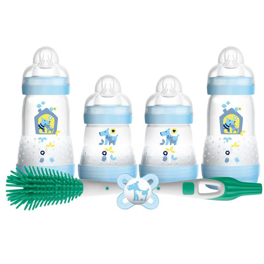 Mam - Conjunto de mamadeiras para recém-nascidos Anne Claire Baby Store Azul 