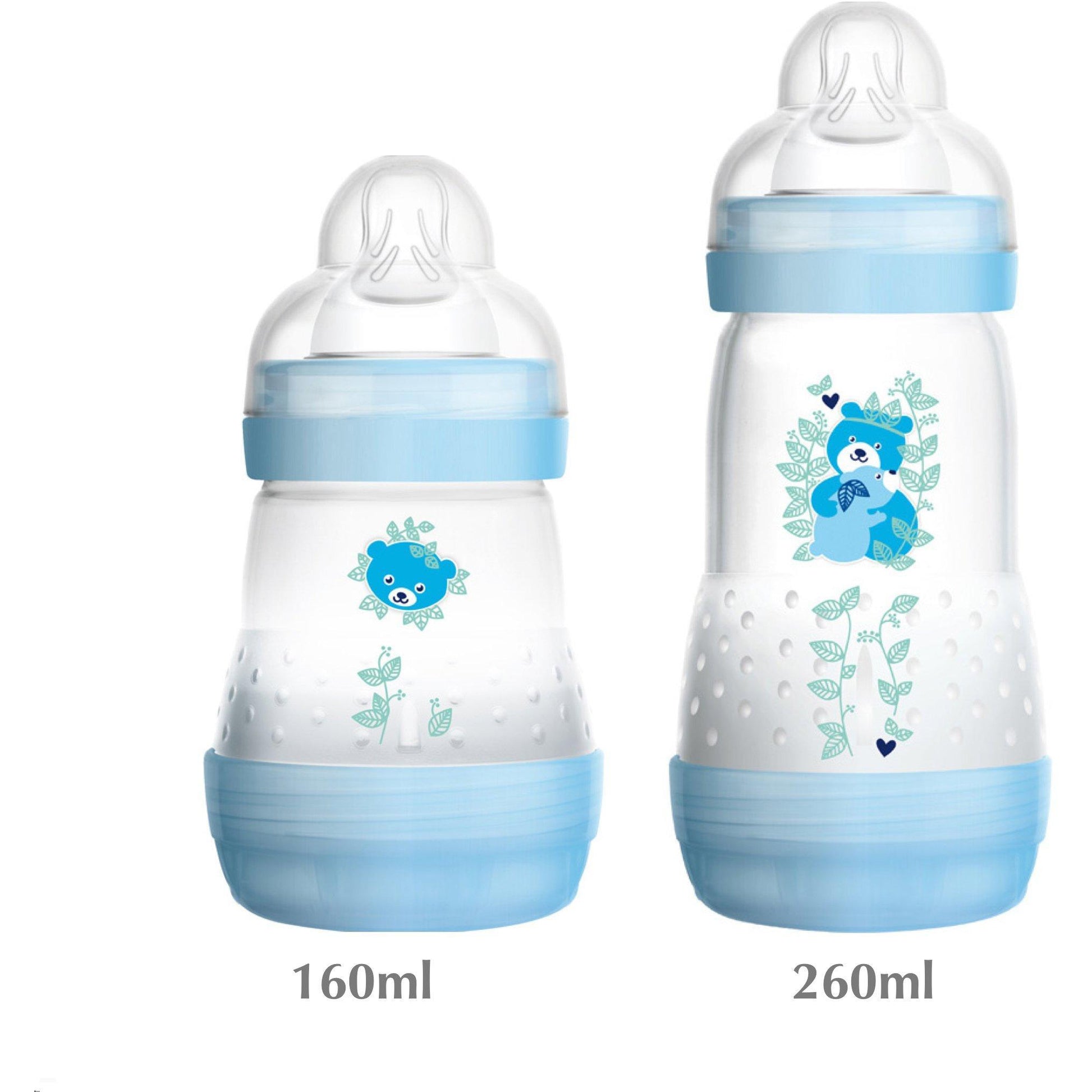 MAM Mamadeiras Avulsas - Kit com 160ml e 260ml Anne Claire Baby Store Azul 
