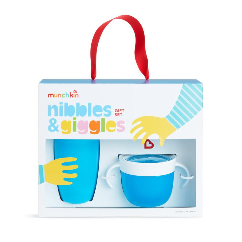 Munchkin - Nibbles & Giggles Gift Set Anne Claire Baby Store Azul 