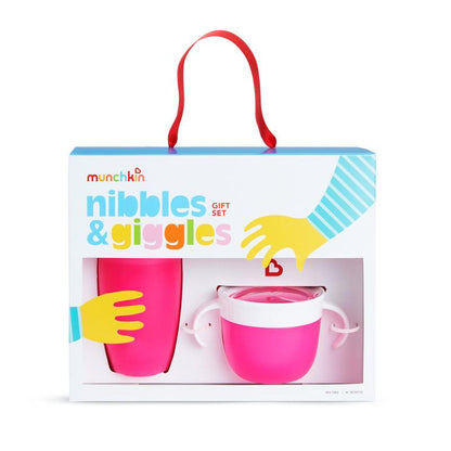 Munchkin - Nibbles & Giggles Gift Set Anne Claire Baby Store Rosa 