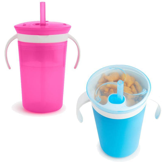 Munchkin SnackCatch & Sip ™- Copo com Canudo e Porta Lanche Anne Claire Baby Store 