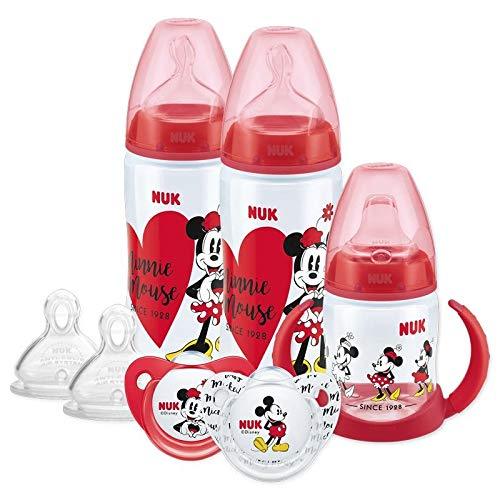 Nuk Disney Kit de Mamadeiras, Copo de Treinamento e Chupetas - 7 itens Bestseller Anne Claire Baby Store Minnie (6 a 18 meses) 