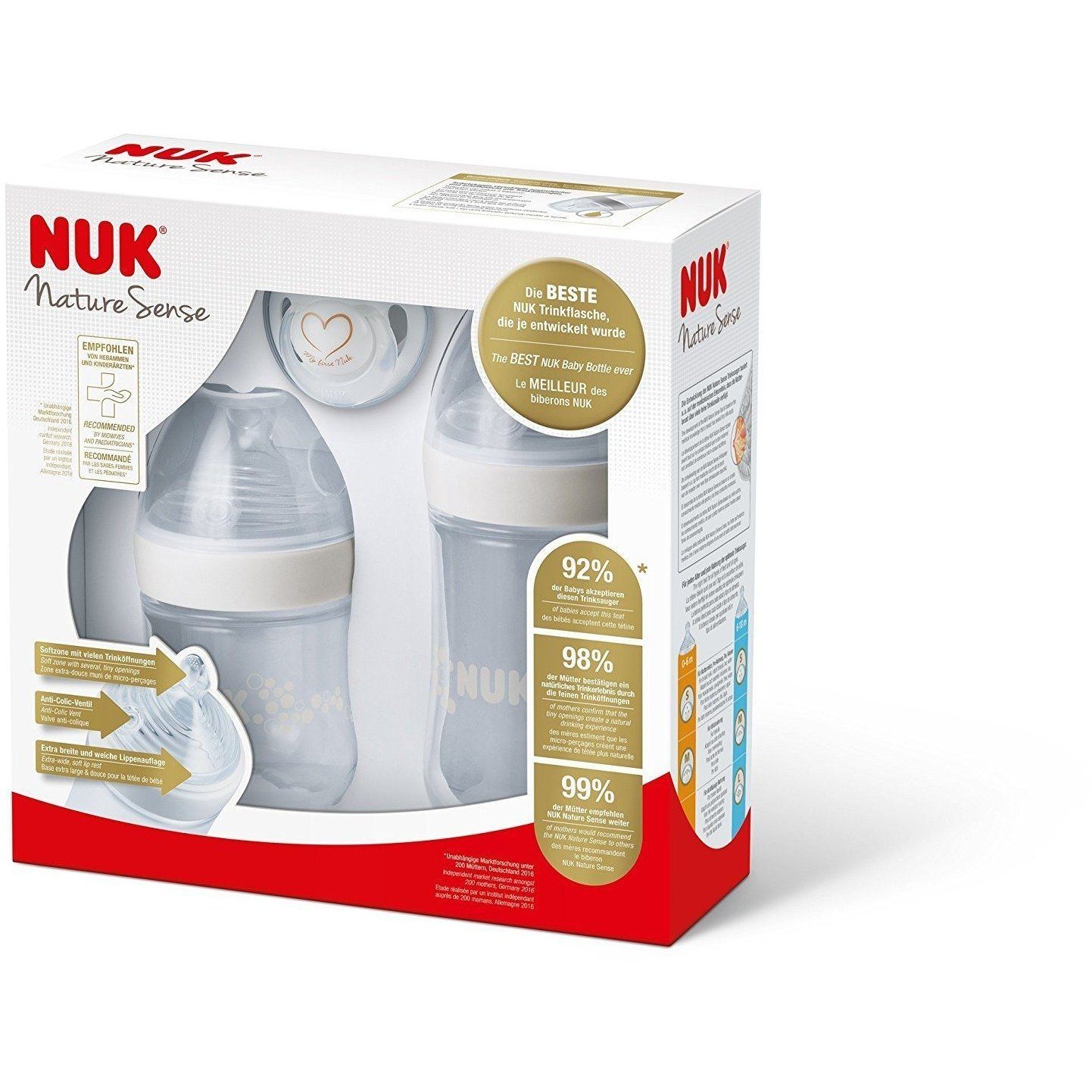 Nuk Nature Sense - Kit com 3 itens Anne Claire Baby Store 
