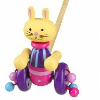 Orange Tree Toys- Wooden Push Along (de madeira) Anne Claire Baby Store coelho 