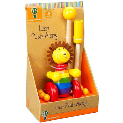 Orange Tree Toys- Wooden Push Along (de madeira) Anne Claire Baby Store leão 