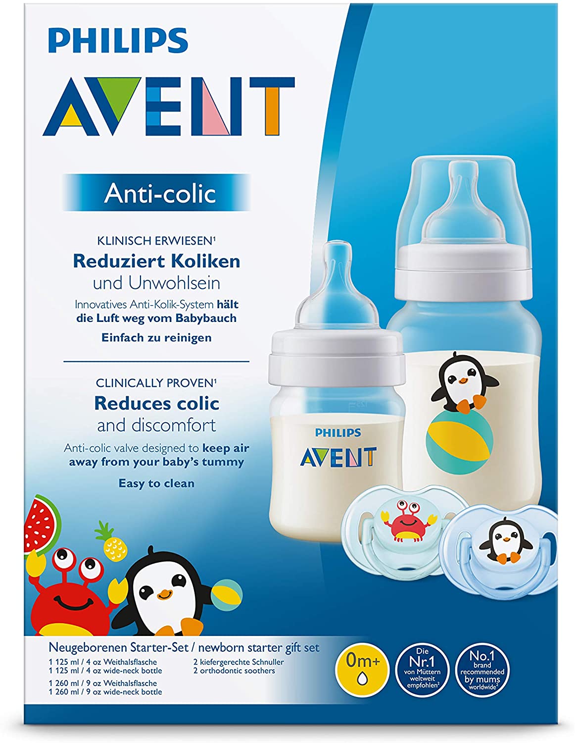 Philips AVENT Airfree Vent Anti Cólicas - Kit Mamadeiras e Chupetas Bestseller Anne Claire Baby Store 
