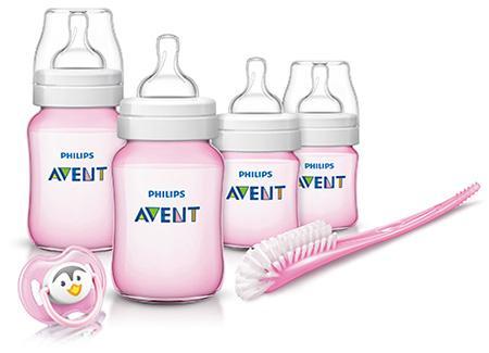 Philips Avent Classic Plus - Kit Mamadeiras Iniciante 6 itens Bestseller Anne Claire Baby Store Ltd. Rosa 