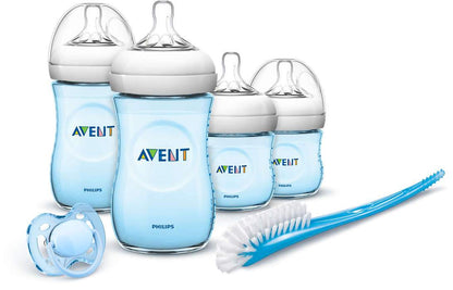 Philips Avent Natural (Pétalas) - Kit Mamadeira Iniciante 6 itens Anne Claire Baby Store Azul 