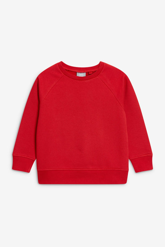 |Chico Grande| Jersey Escolar Cuello Redondo-Rojo (3-17 años)