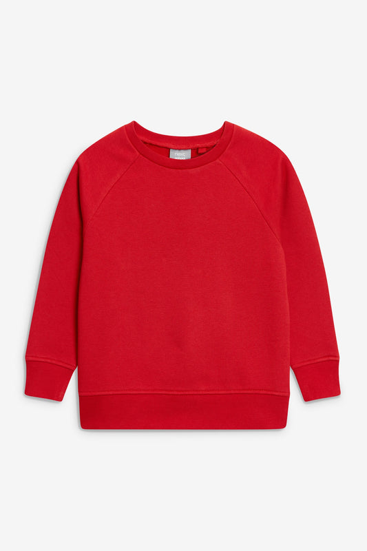 |BigBoy| Suéter Escolar Com Gola Redonda-Red (3-17 anos)