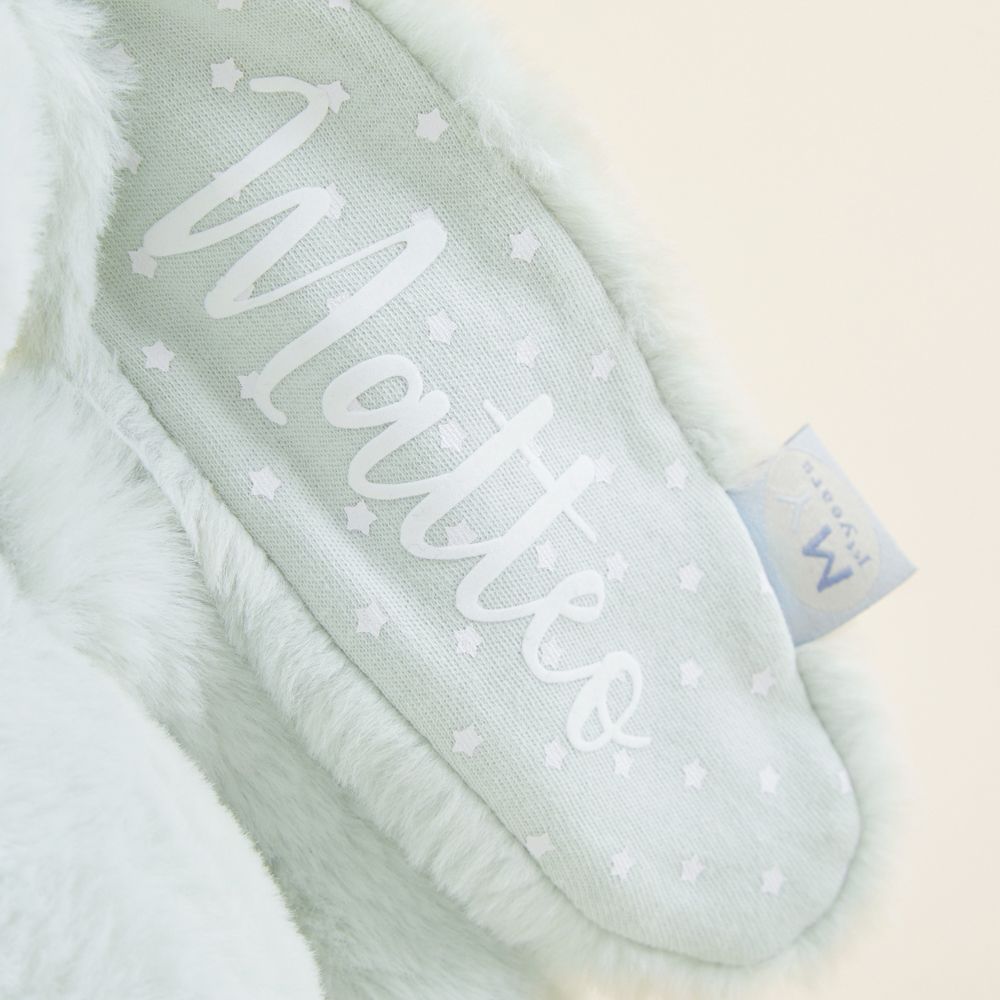 Brinquedo de coelhinho macio menta personalizado