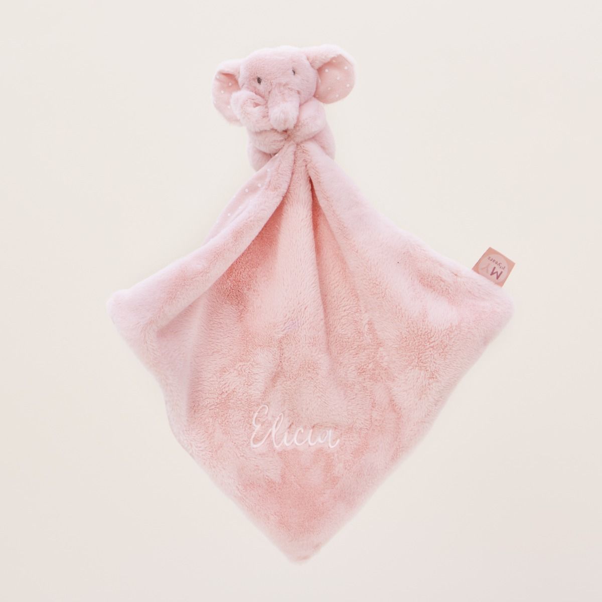Naninha de elefante cor-de-rosa personalizado