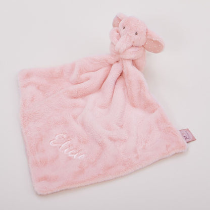 Naninha de elefante cor-de-rosa personalizado