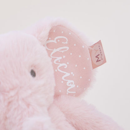 Brinquedo macio de elefante cor-de-rosa personalizado