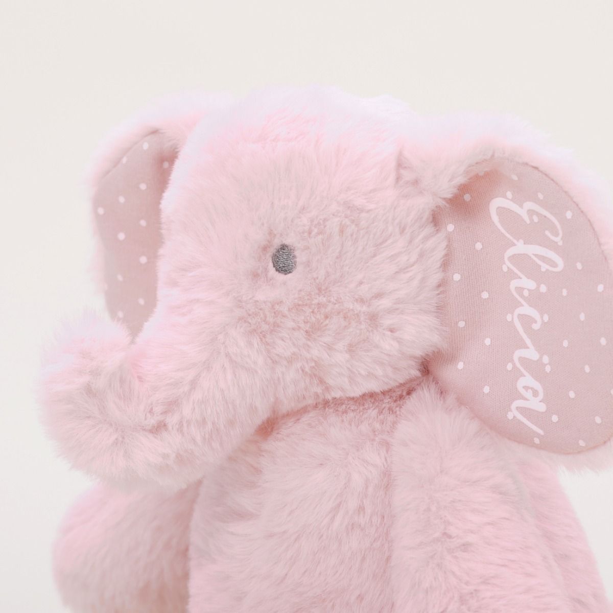 Brinquedo macio de elefante cor-de-rosa personalizado