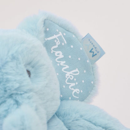 Brinquedo macio de elefante azul personalizado