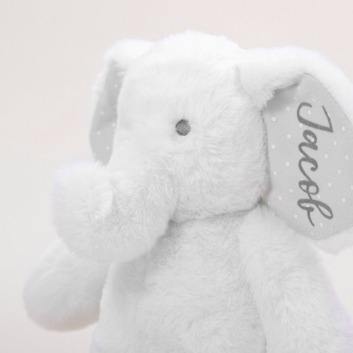 Brinquedo macio de elefante em marfim personalizado