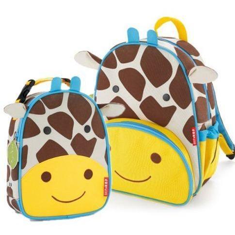 Skip Hop Zoo Kit Mochila Pré-Escola e Lancheira Bestseller Anne Claire Baby Store Girafa 