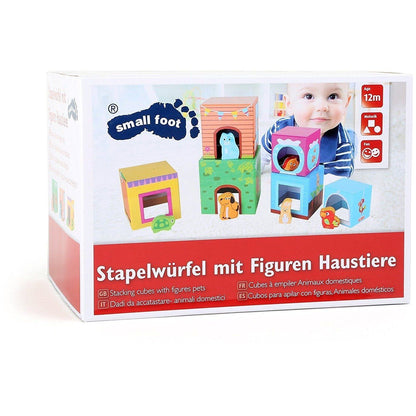 Small Foot Building Blocks with Animal Figures (de madeira) Anne Claire Baby Store 