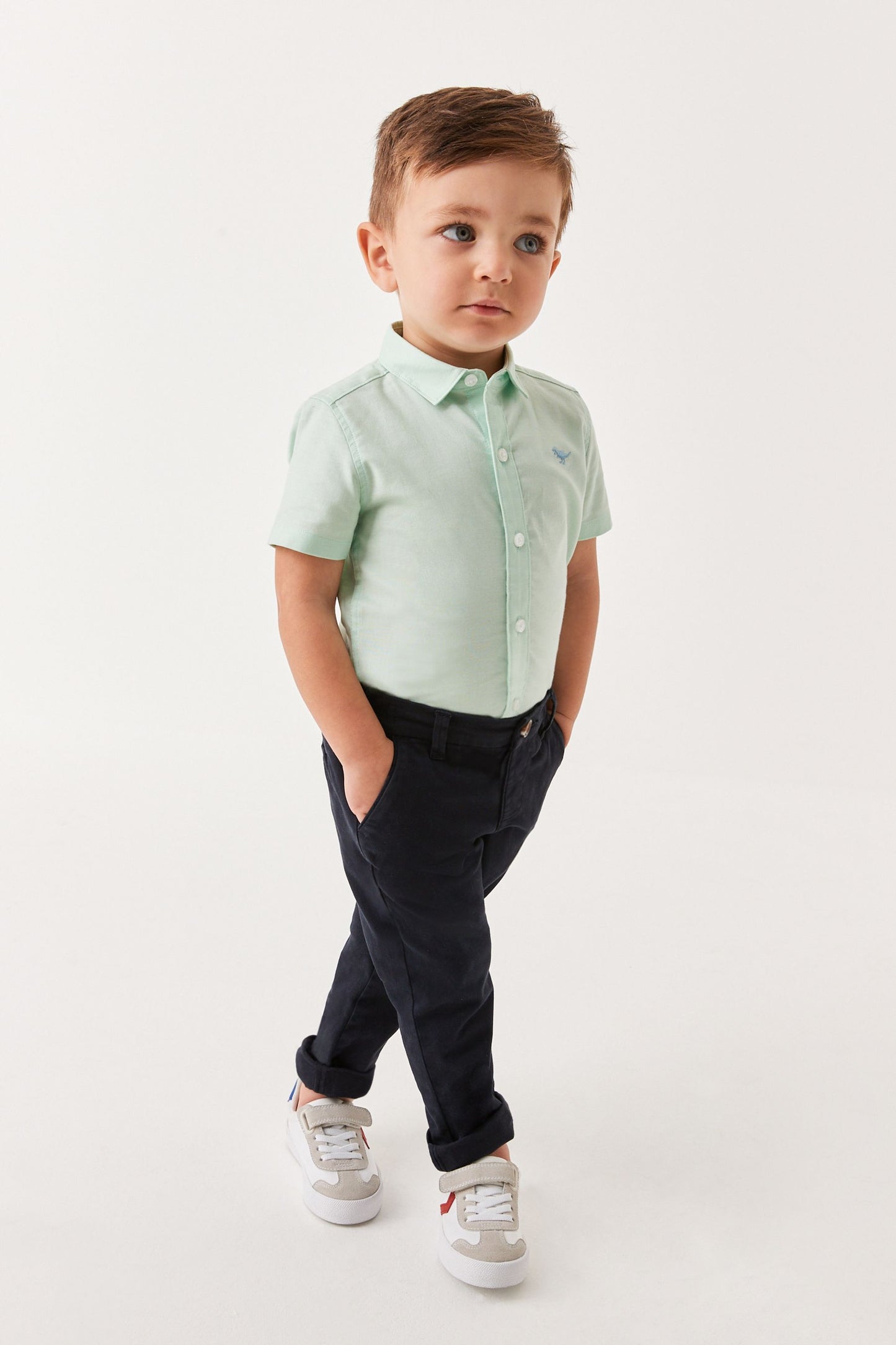 |BigBoy| Chinos Elásticos-Navy Blue (3 meses a 7 anos)