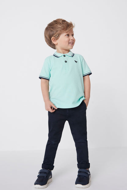 |BigBoy| Chinos Elásticos-Navy Blue (3 meses a 7 anos)
