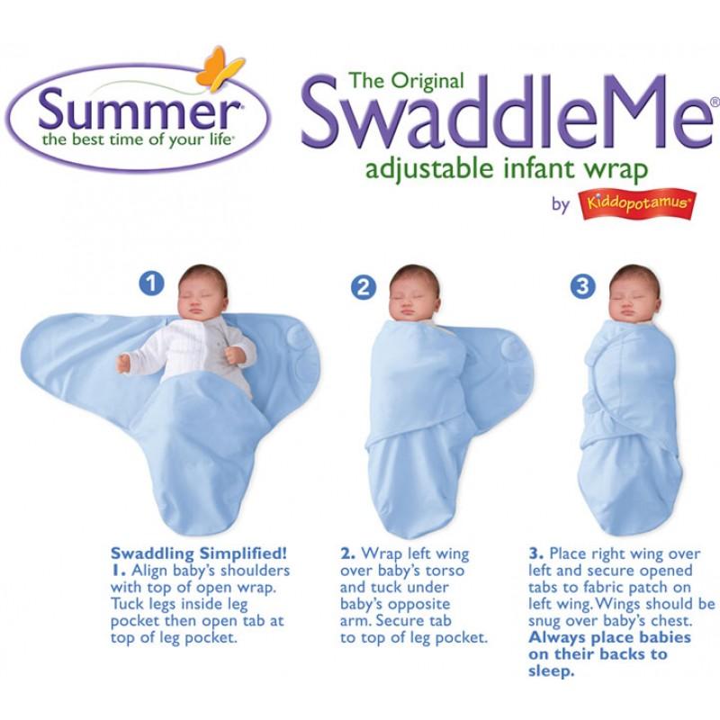 Summer Infant SwaddleMe Original - Manta Calmante - Kit com 3 ROUPA Anne Claire Baby Store 