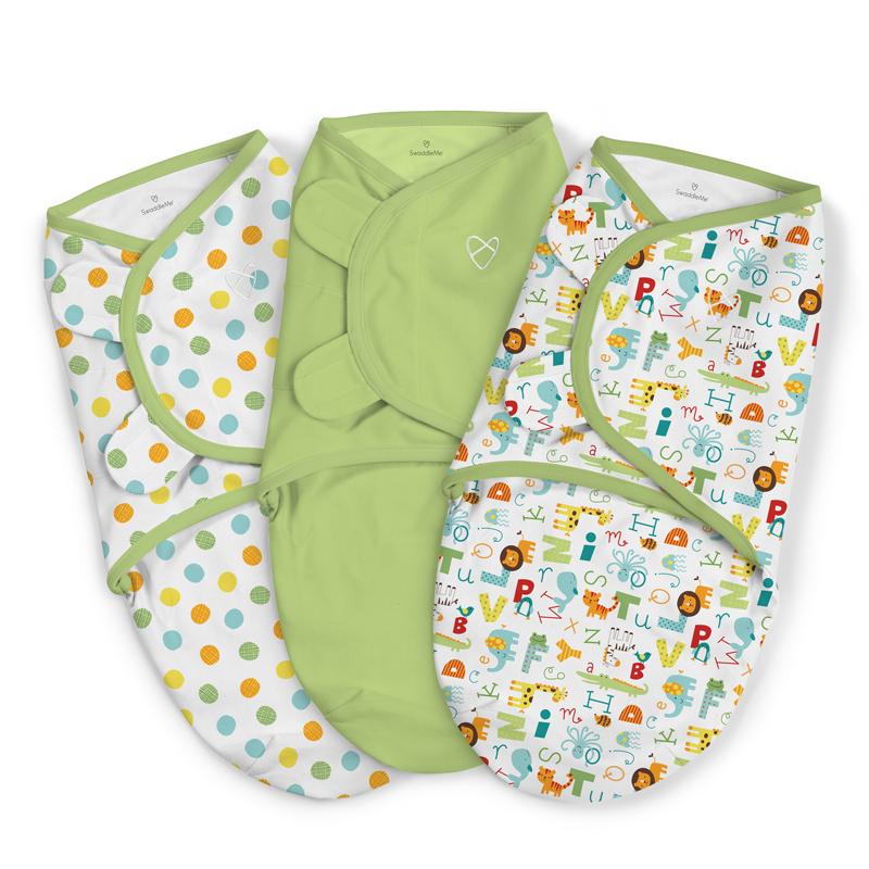 Summer Infant SwaddleMe Original - Manta Calmante - Kit com 3 ROUPA Anne Claire Baby Store Alfabeto ABC Pequena 