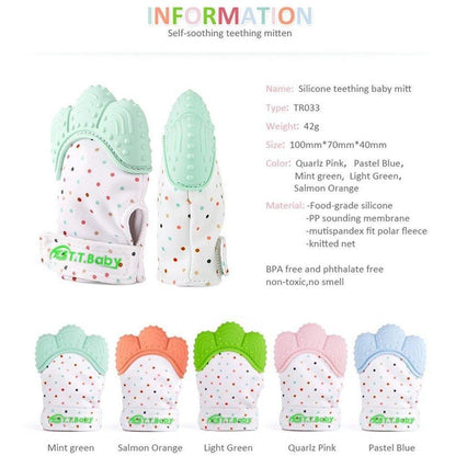 Teething Mittens for Babies - Luvinha para Dentição Anne Claire Baby Store 