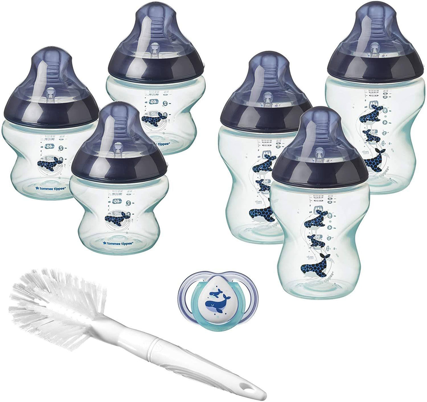 Tommee Tippee Closer to Nature - Conjunto de mamadeiras 8 Itens azul Anne Claire Baby Store Neutro 