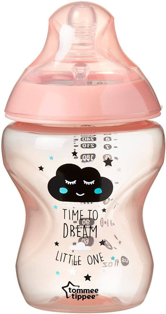 Tommee Tippee Closer to Nature - kit com 6 mamadeiras decoradas Rosa/Roxo 260 ml Anne Claire Baby Store 