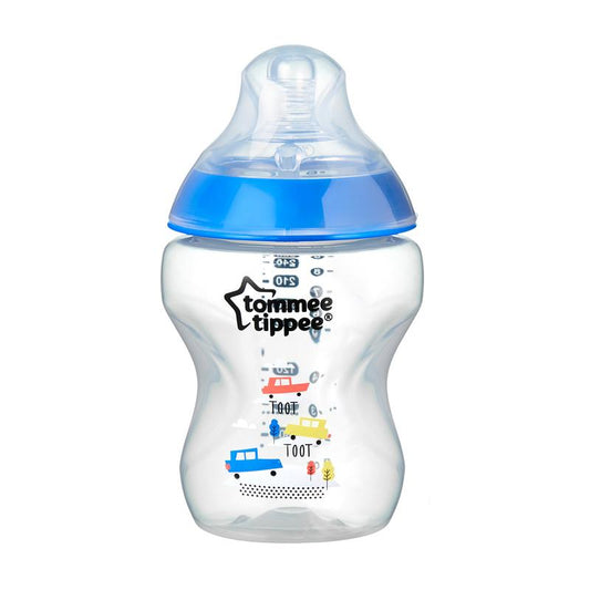 Tommee Tippee Closer to Nature Mamadeiras Decoradas Azul 260ml - Kit com 6 Anne Claire Baby Store 