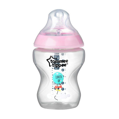 Tommee Tippee Closer to Nature Mamadeiras Decoradas Rosa 260ml - Kit com 6 Anne Claire Baby Store 