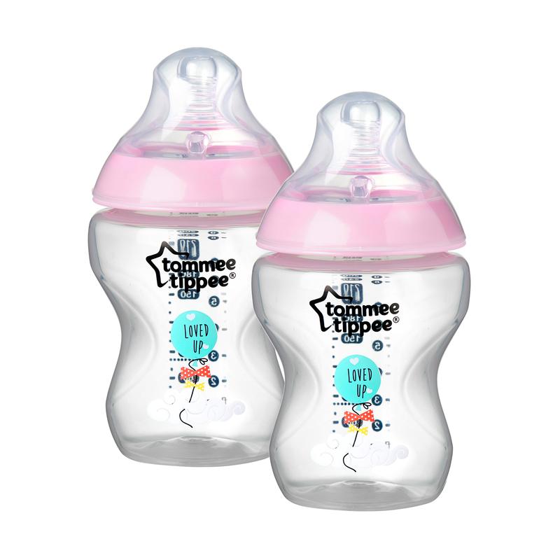 Tommee Tippee Closer to Nature Mamadeiras Decoradas Rosa 260ml Pack com 2 Anne Claire Baby Store 