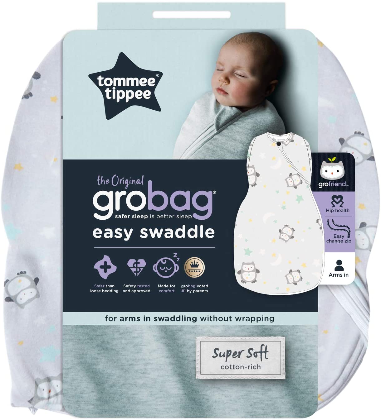 Tommee Tippee - Grobag EasySwaddle Little Ollie - 0 a 3 meses Anne Claire Baby Store 