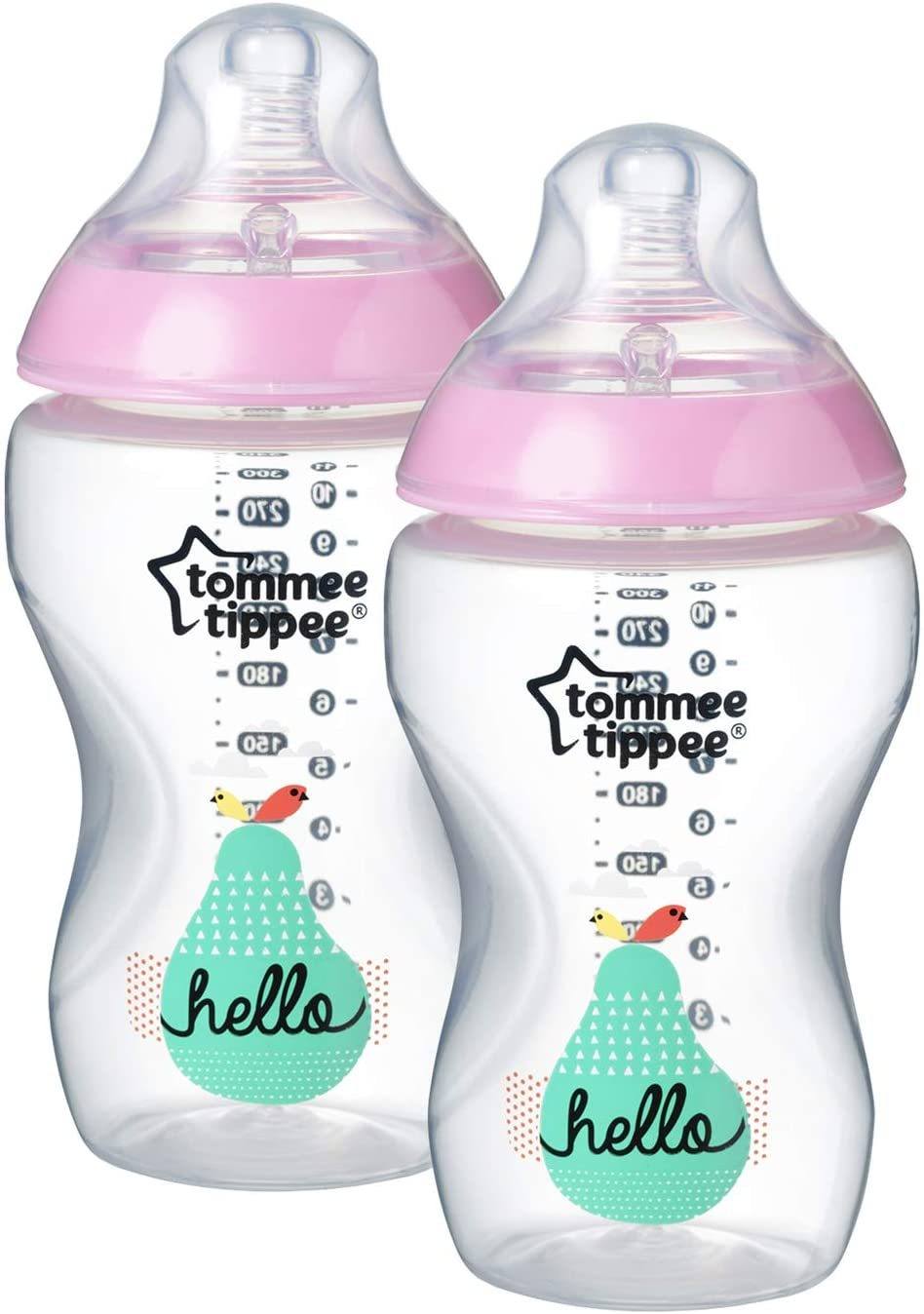 Tommee Tippee - kit de 2 mamadeiras decoradas 340 ml Anne Claire Baby Store Rosa 