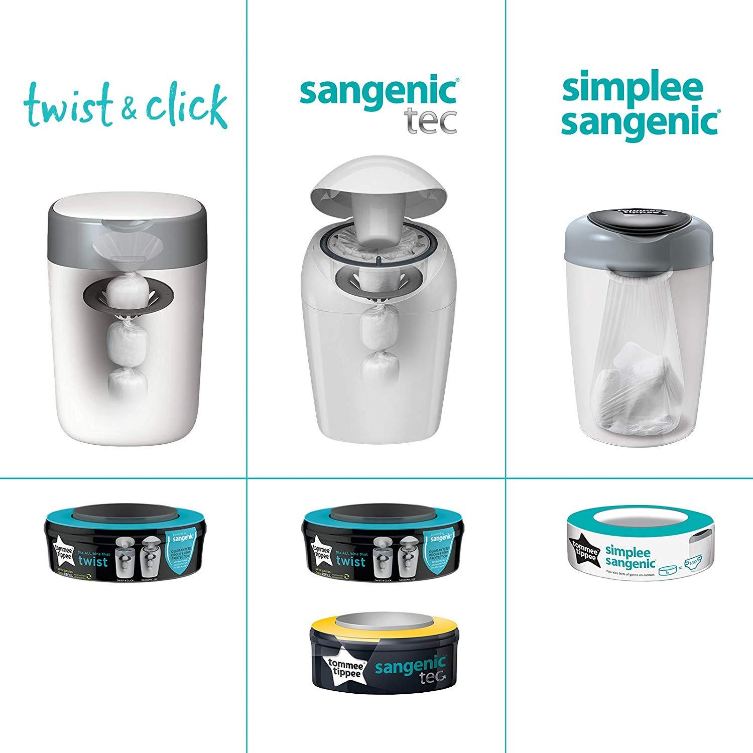 Tommee Tippee Sangenic Lixeira Elimina Odores e Germes Bestseller Anne Claire Baby Store Ltd. 