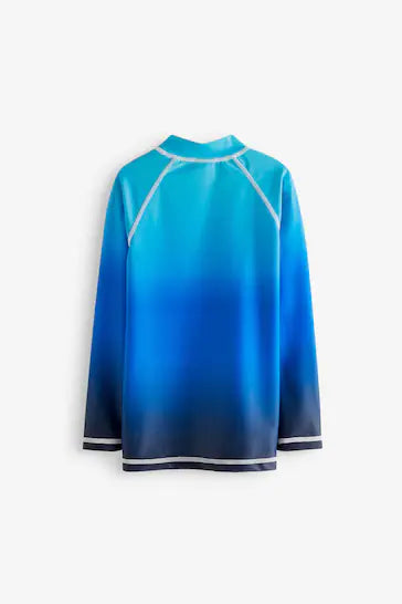 |BigBoy| Camisa UV de Manga Longa Azul - (3-16anos)