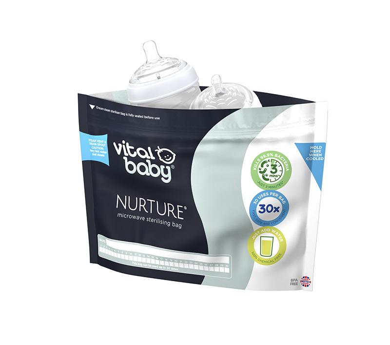 Vital Baby NURTURE Sacos de Esterilização para Microondas - Pack com 5 sacos Anne Claire Baby Store 
