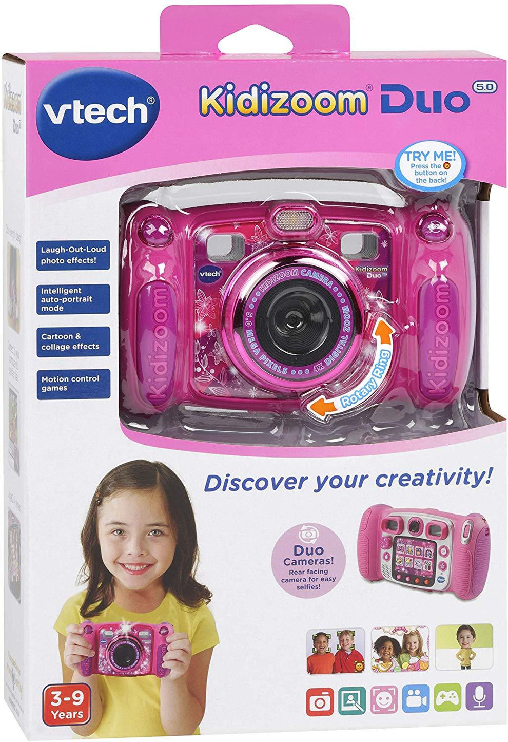 Pink Vtech Camera VTech Kidizoom Câmera Duo Pink 5.0 – Anne Claire Baby